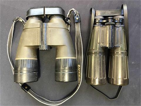 binoculars bundle lot Hubertus 7x50 Field 1 & Swarovski Habicht SL 8x56