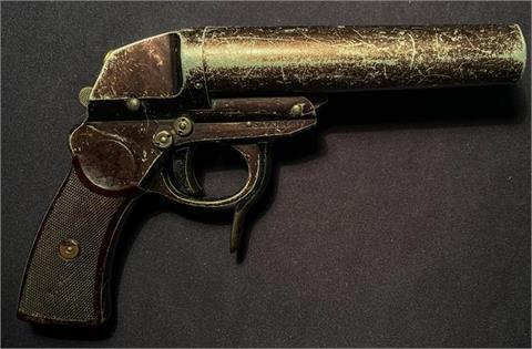 flare pistol, double barrelled, Krieghoff - Suhl, calibre 4, #17056, § unrestricted