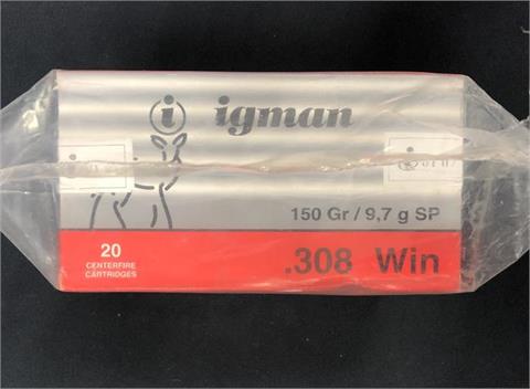 rifle cartridges .308 Winchester, Igman, § unrestricted