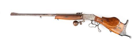 single shot target rifle W. Schmocker - Neuhausen, System Martini, 7,5x55, #without, § C