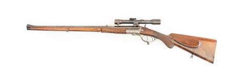 hammer break action rifle "Ischler Stutzen" Joseph Heinige - Vienna, 6,5x70R, #1900.37, § C