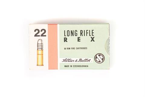 rimfire cartridges Sellier & Bellot REX 22 l.r., 500 rounds , § unrestricted
