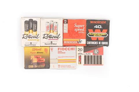 shotgun cartridges bundle lot 12 bore & 20 bore, 17 packs