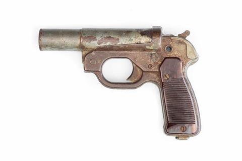 flare pistol LP42, Wehrmacht, Hugo Schneider AG, 4 bore, #43797, § unrestricted
