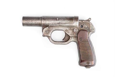 flare pistol LP42, Wehrmacht, Hugo Schneider AG, 4 bore, #187934, § unrestricted