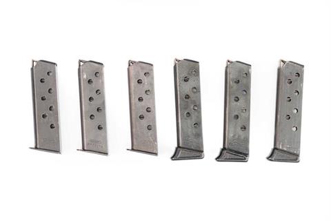 pistol magazines Walther PP, ,32 Auto, 6 items