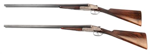pair of sidelock s/s shotguns Joh. Springer`s Erben - Vienna, Best Quality, 12/65, #10489 & 10490, § C
