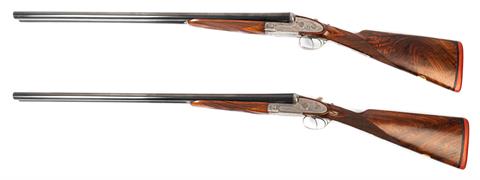 Pair of Sidelock S/S Shotguns Ignacio Ugartechea - Eibar, 12/70, #350329602 & 350329702, § C