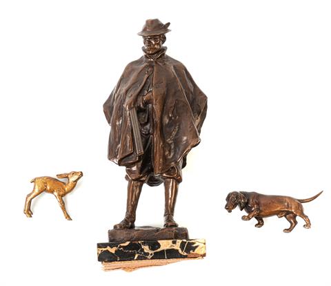 Bronze sculpture collection in three parts