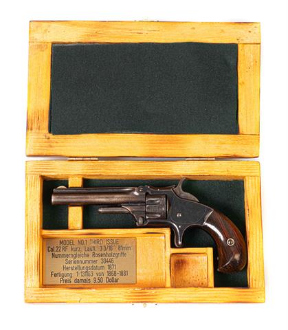 Smith & Wesson Mod. 1 Third Issue, .22 RF, #30446, § B erzeugt vor 1900