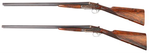 Pair of sidelock S/S shotguns J. Purdey & Sons - London, 12/70, #28087 & 28088, § C, accessories