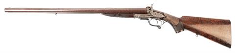 Pinfire S/S double rifle J. Rigby & Co. Dublin & London, 8 bore pinfire, #13135, § unrestricted