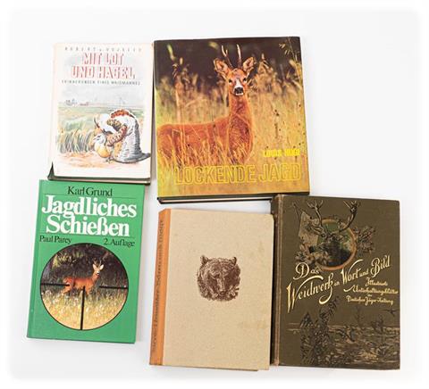 books bundle lot Jagd, 5 items