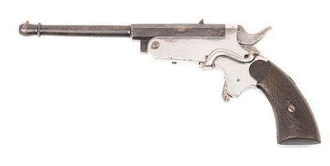 Flobert-Kipplaufpistole, unbek. Erzeuger, 6 mm Flobert, ohne Nummer, § B Erzeugung vor 1900
