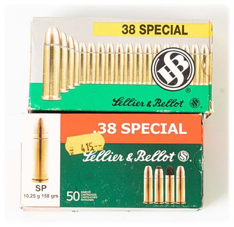 revolver cartridges .38 Spl, Sellier & Bellot, § B