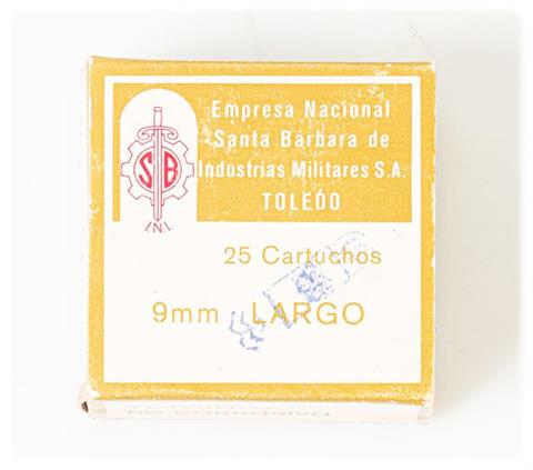 Pistolenpatronen 9 mm Largo (Bergmann-Bayard), St. Barbara, § B