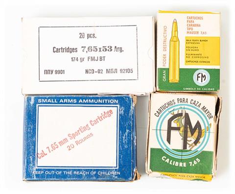rifle cartridges 7,65 Argentine, PPU, § A/B