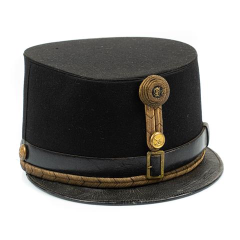 Austria Hungary, black stiff officer's hat for artillery