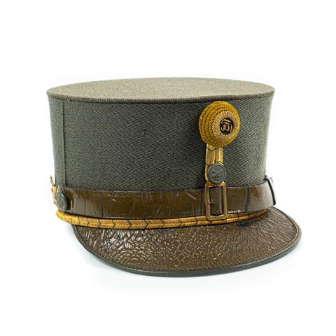 Austria Hungary, field grey stiff officer's hat for artillery ensigns