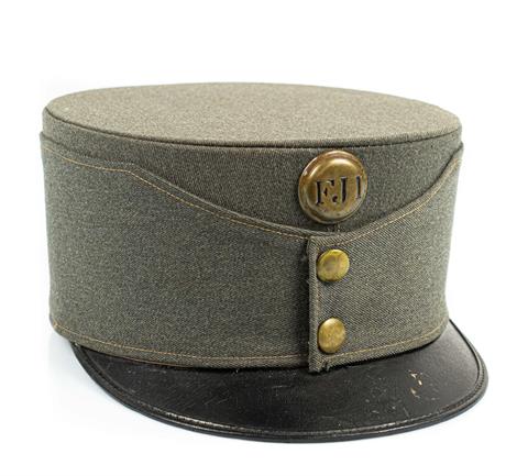 Austria, stiff field grey men's rank hat