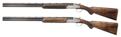 pair of O/U shotguns Rizzini - Marcheno model Regal, 20/76, #111541 & #111542, § C, accessories