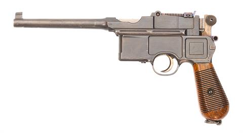 Mauser C96 Sechslader, "Cone Hammer", 7,63 Mauser, #14273 , mit nummerngleichem Anschlagschaft, § B Erzeugung vor 1900