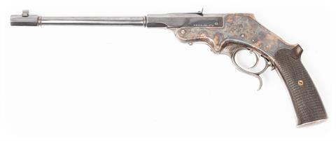 Target pistol Langenhan - Zella St. Blasii, model 1893, .22l.r., #8657, § B accessories