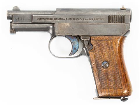 Mauser model 1910/34, .25 Auto, #111381, § B