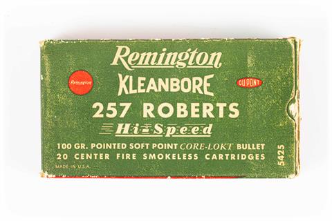 Büchsenpatronen .257 Roberts, Remington, § frei ab 18