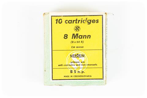 Rifle cartridges 8 x 50 R Mannlicher, Sellier & Bellot, § free from 18