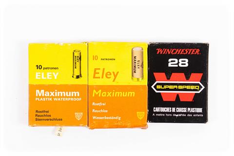 Shotgun cartridges cal. 20/70, Eley and Winchester, § free from 18