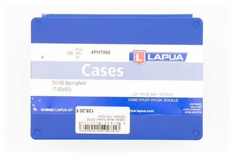 Lapua cases, .30-06, 100 pieces