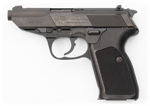 Walther P5, 9mm Luger, #027932, § B, Zub.