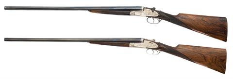 pair of sidelock S/S shotguns Union Armera - Eibar, 16/70, #26390, #24684, § C