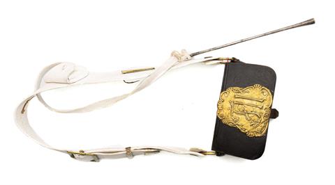 Austrian Empire, cavalry men's rank cartridge bag