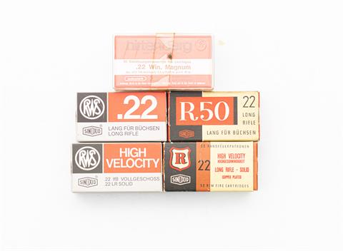 rimfire cartridges .22 lr. and .22 WMR, § unrestricted