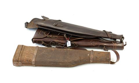 bundle lot of 3 items, leather leg of mutton cases