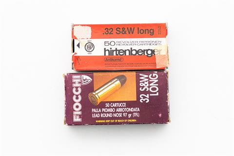 revolver cartridges .32 S&W long, HP and Fiocchi, § B
