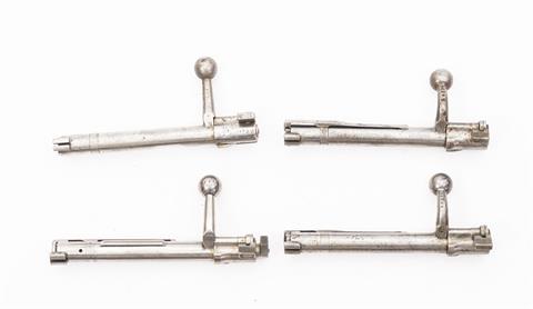 bundle lot, Mauser 96 Sweden, bolts, 4 items, #574, 628, 64594, 398, 4 x § C
