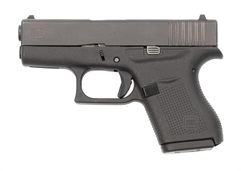 Pistole, Glock 43, 9 mm Luger, #BKHB939, § B, +ACC