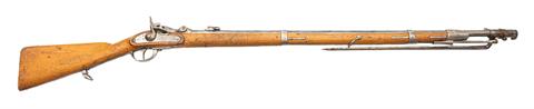 single shot rifle, Wänzel, infantry rifle M.1862/67, 13,9 mm Wänzel center fire, #3392, § free from 18