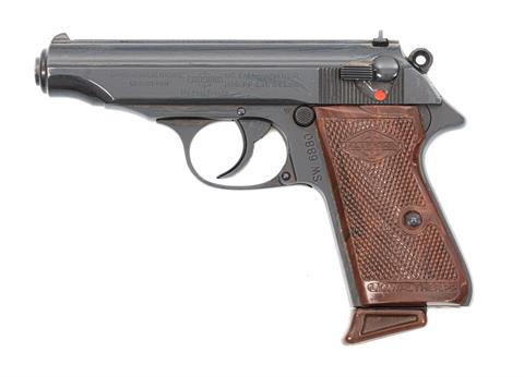 pistol, Walther PP, security guard, manufacture Manurhin, 7.65 Browning, #86424, § B (W 3101-20).