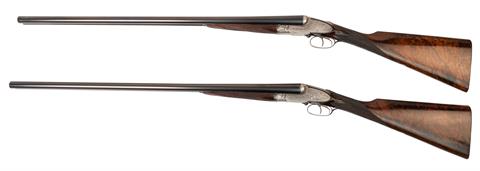 Pair of sidelock S/S shotguns, Stephen Grant & Sons - London, Side-Lever, 12/65, #6041 & 6042, § C +ACC