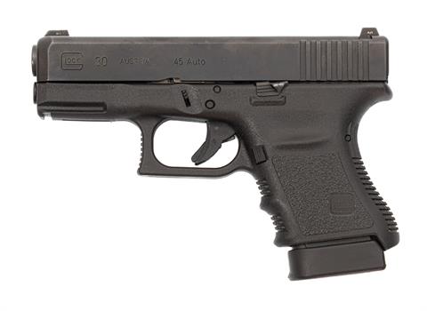 pistol, Glock 30gen3 SF, 45 Auto, #PCV385, § B, (W 2980-18)