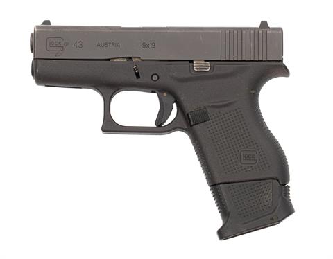 Pistole, Glock 43, 9 mm Luger, #BBPM, § B (W 3472-18)