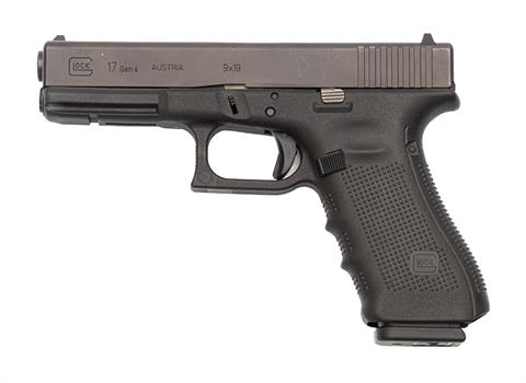 Pistole, Glock 17gen4, 9 mm Luger, #YTU486, § B +ACC