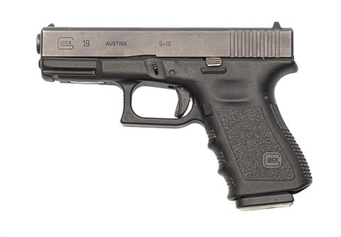 Pistole, Glock 19gen3, 9 mm Luger, #ESP130, § B +ACC
