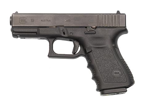 Pistole, Glock 19gen3, 9 mm Luger, #DUS653, § B
