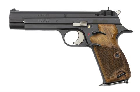 Pistole, SIG P210-3, 9 mm Luger, #P96978, § B +ACC