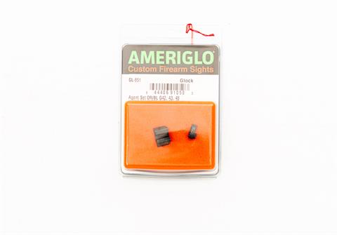 Sight, Ameriglo Agent Set OR/BL for Glock 42, 43, 48***